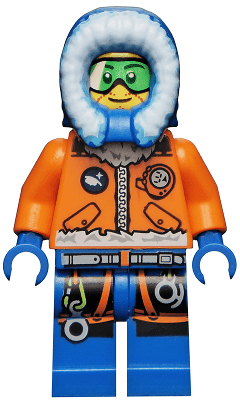 LEGO Arctic Explorer Male with Green Goggles (cty0493) Town / City Minifigure