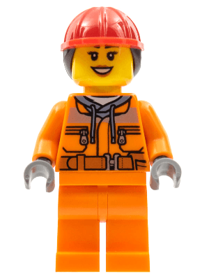 LEGO Construction Worker (cty0528) Town / City Minifigure