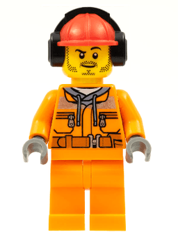 LEGO Construction Worker (cty0534) minifigure