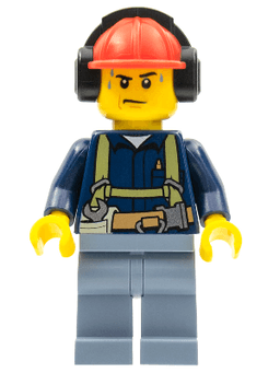 LEGO Construction Worker (cty0541) minifigure