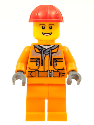 LEGO Construction Worker (cty0549) Town / City Minifigure