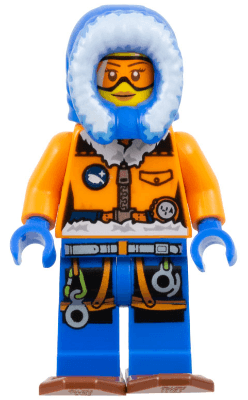 LEGO Arctic Explorer Female with Snowshoes (cty0554) Town / City Minifigure