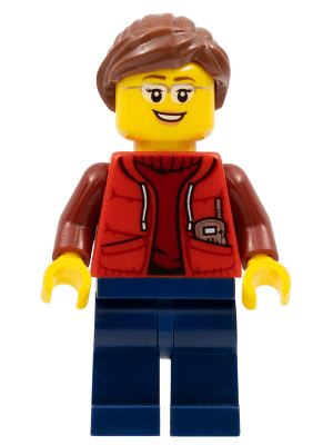 LEGO Deep Sea Submariner Female Reddish Brown Hair (cty0565) Town / City Minifigure