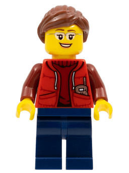 LEGO Deep Sea Submariner Female Reddish Brown Hair (cty0565) minifigure