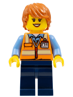 LEGO Service Car Female Driver (cty0571) Town / City Minifigure