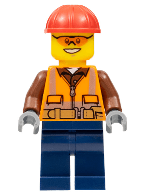 LEGO Construction Worker (cty0584) Town / City Minifigure