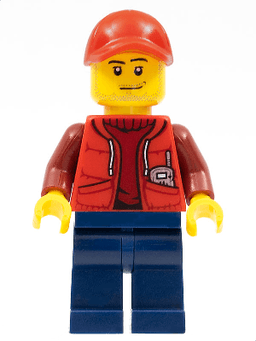 LEGO Deep Sea Submariner Male Red Cap (cty0605) minifigure