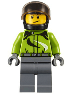 LEGO Motorcyclist (cty0614) Town / City Minifigure