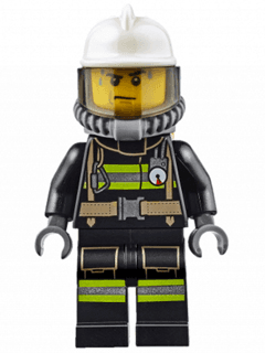 LEGO Fire (cty0637) Town / City Minifigure