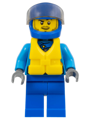 LEGO Race Boat Driver (cty0646) Town / City Minifigure