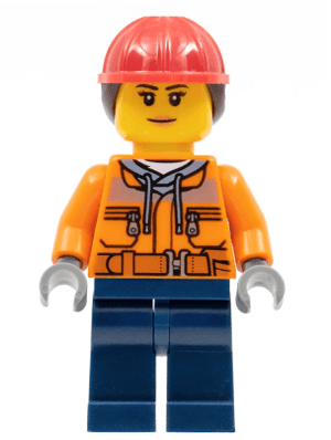LEGO Construction Worker (cty0700) Town / City Minifigure