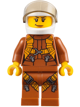 LEGO City Jungle Helicopter Pilot Female (cty0794) minifigure
