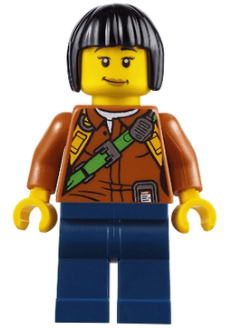 LEGO City Jungle Explorer Female (cty0806) minifigure