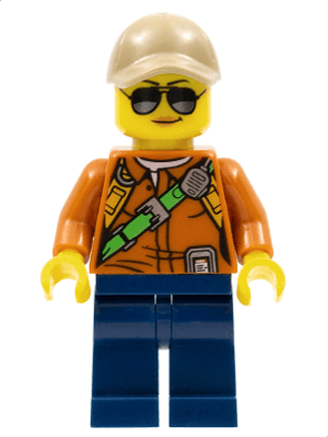 LEGO City Jungle Explorer Female (cty0808) Town / City Minifigure