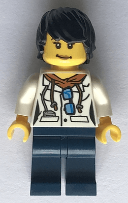 LEGO City Jungle Scientist Female (cty0814) minifigure