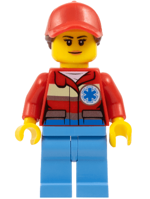 LEGO Medic Female Nougat Lips (cty0896) Town / City Minifigure