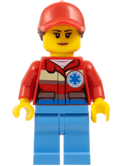 LEGO Medic Female Nougat Lips (cty0896) minifigure