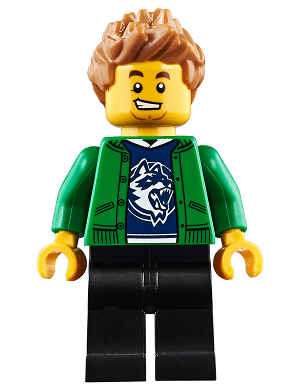 LEGO Hiker Male Medium Nougat Spiked Hair (cty0920) Town / City Minifigure