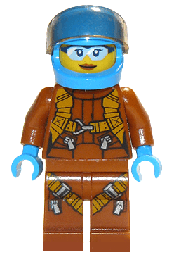 LEGO Arctic Plane / Quadcopter Pilot Female (cty0924) minifigure