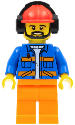 LEGO Airport Flagger (cty0949) Town / City Minifigure