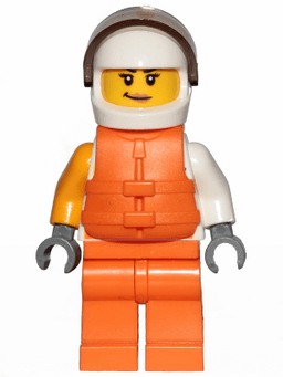 LEGO Jet Skier Female 'ViTA RUSH' Logo Life Jacket (cty1002) minifigure