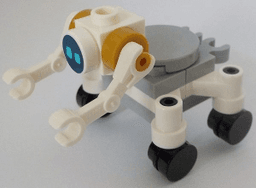 LEGO City Space Robot Round Tiles as Wheels Medium Azure Eyes (cty1056) minifigure
