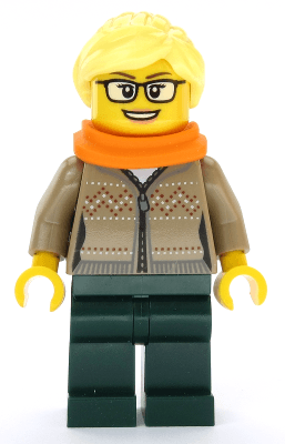 LEGO Hot Drinks Stand Clerk (cty1084) Town / City Minifigure