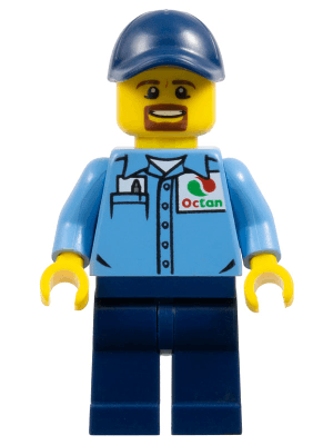 LEGO Gas Station Worker (cty1119) Town / City Minifigure