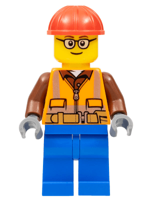LEGO Construction Worker (cty1162) Town / City Minifigure