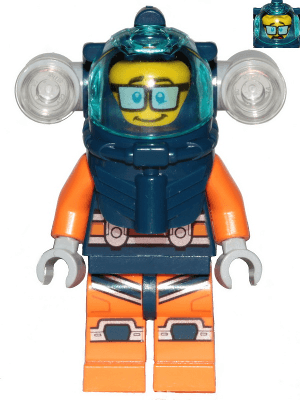 LEGO Deep Sea Diver (cty1170) Town / City Minifigure