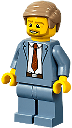 LEGO Plane Passenger (cty1192) Town / City Minifigure