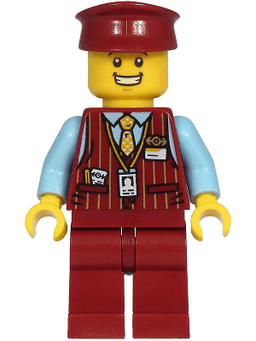 LEGO Tram Driver (cty1220) minifigure