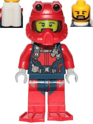LEGO Scuba Diver (cty1225) Town / City Minifigure