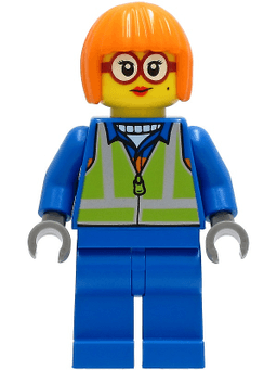 Shirley Keeper - Blue Jacket, Safety Vest
