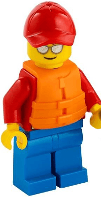LEGO Beach Rescue with Life Preserver (cty1273) minifigure