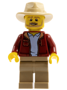 LEGO Man Beard (Larry Jones Adventurer) (cty1313) minifigure