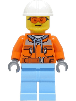 LEGO Construction Worker (cty1404) minifigure