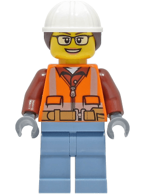 LEGO Construction Worker (cty1405) Town / City Minifigure