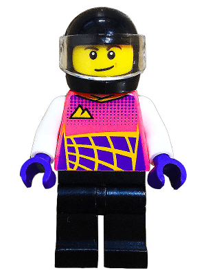 LEGO Go-Kart Racer Coral Racing Suit (cty1432) Town / City Minifigure