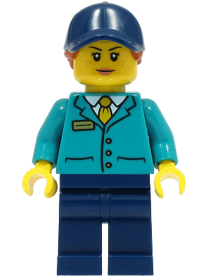 LEGO Train Platform Guard (cty1495) Town / City Minifigure