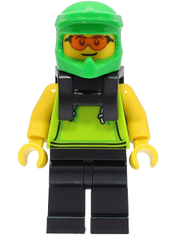 LEGO Food Delivery Cyclist (cty1508) minifigure