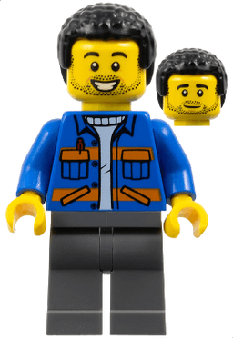 LEGO Lawn Mower Operator (cty1574) minifigure