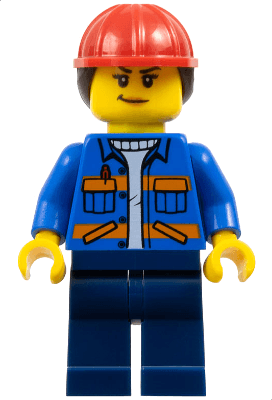 LEGO Construction Worker (cty1605) Town / City Minifigure