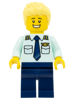 LEGO Passenger Plane Pilot (cty1679) minifigure