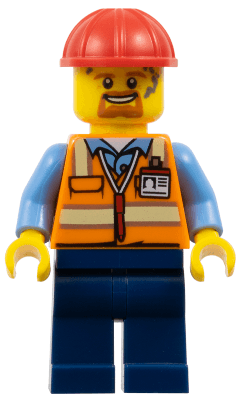 LEGO Construction Worker (cty1756) Town / City Minifigure