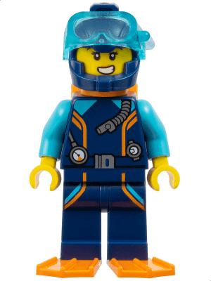 LEGO Arctic Explorer Diver (cty1768) Town / City Minifigure