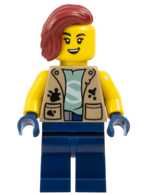 LEGO City Jungle Explorer Female (cty1777) Town / City Minifigure