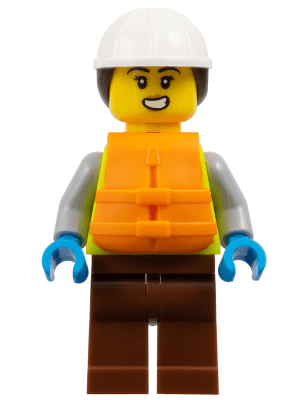 LEGO Dock Worker (cty1795) Town / City Minifigure