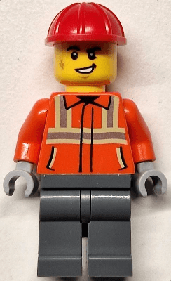 LEGO Construction Worker (cty1817) Town / City Minifigure