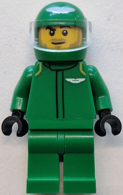 LEGO Formula 1 Driver Aston Martin (cty1837) Town / City Minifigure